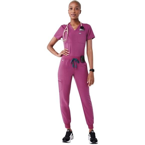 Figs Pants - FIGS Zamora 2.0 Jogger Scrub Pants Bright Fuchsia Women’s Large NWT Rare Retired